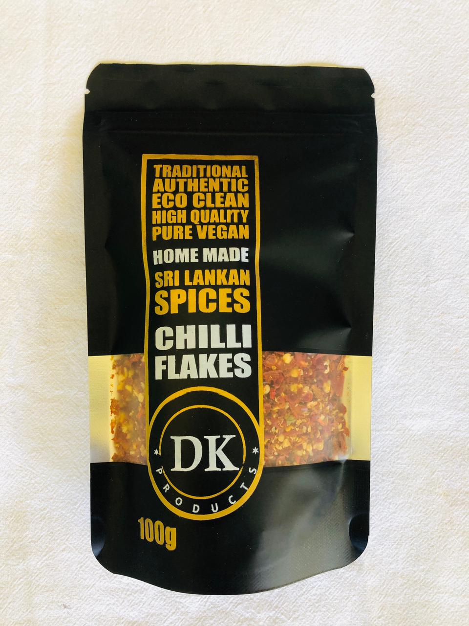 Dk Products Chilli Flakes 100g front