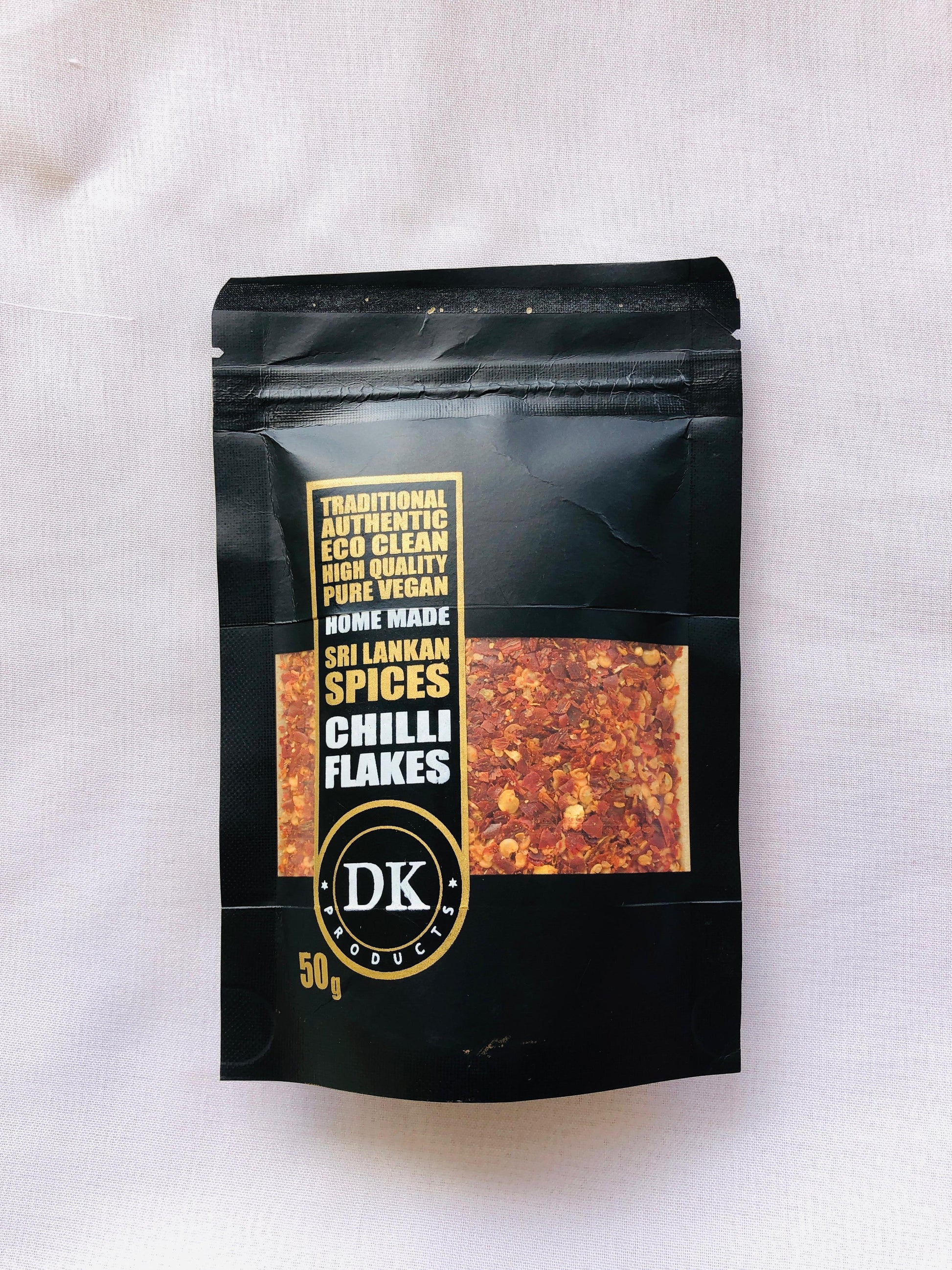 Dk Products Chilli Flakes 50g front