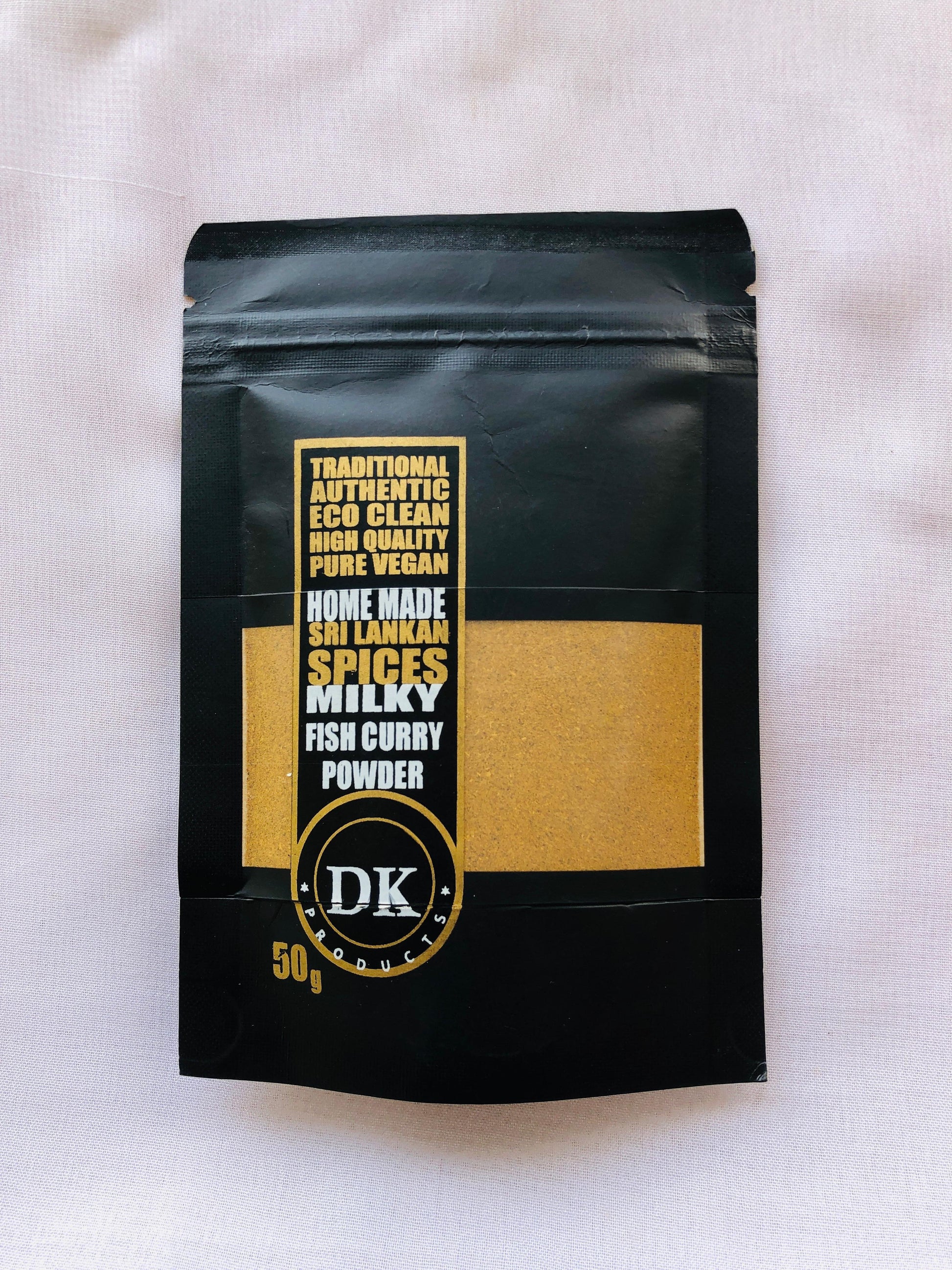 DK Products Milky Fish Curry Powder 50g front