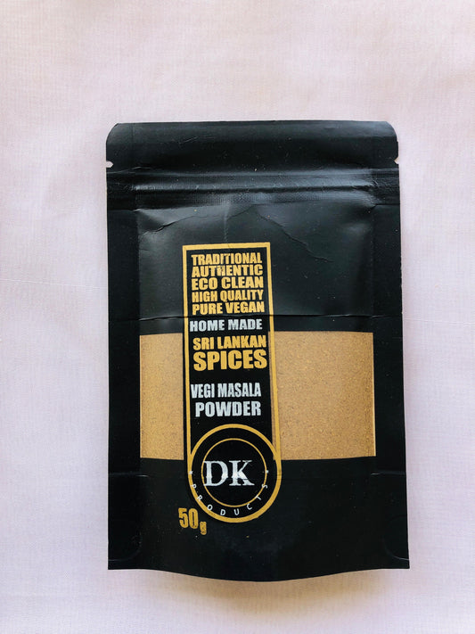 DK Products Vegi Masala Powder 50g  front