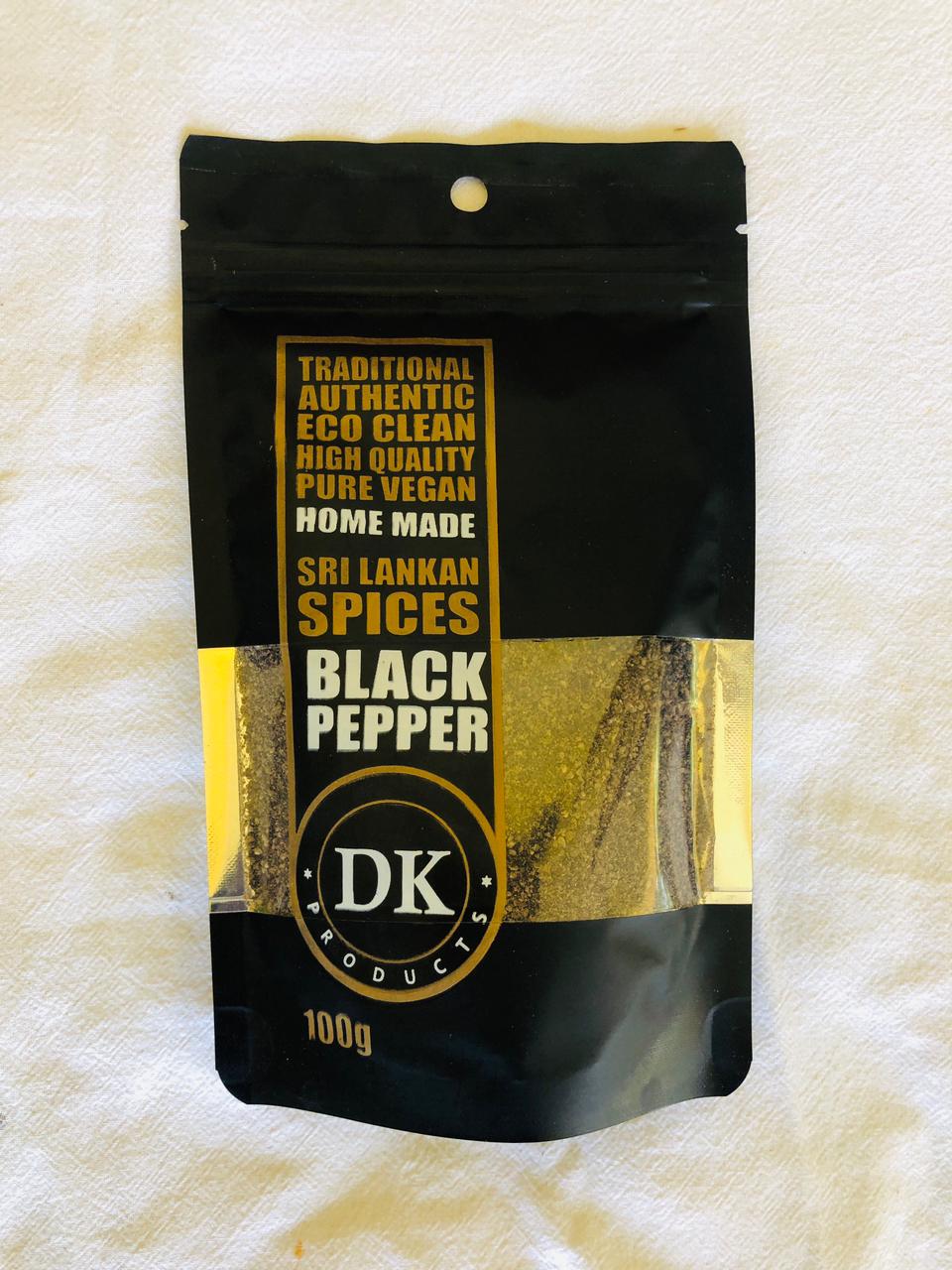 DK Products Black Pepper 100g front