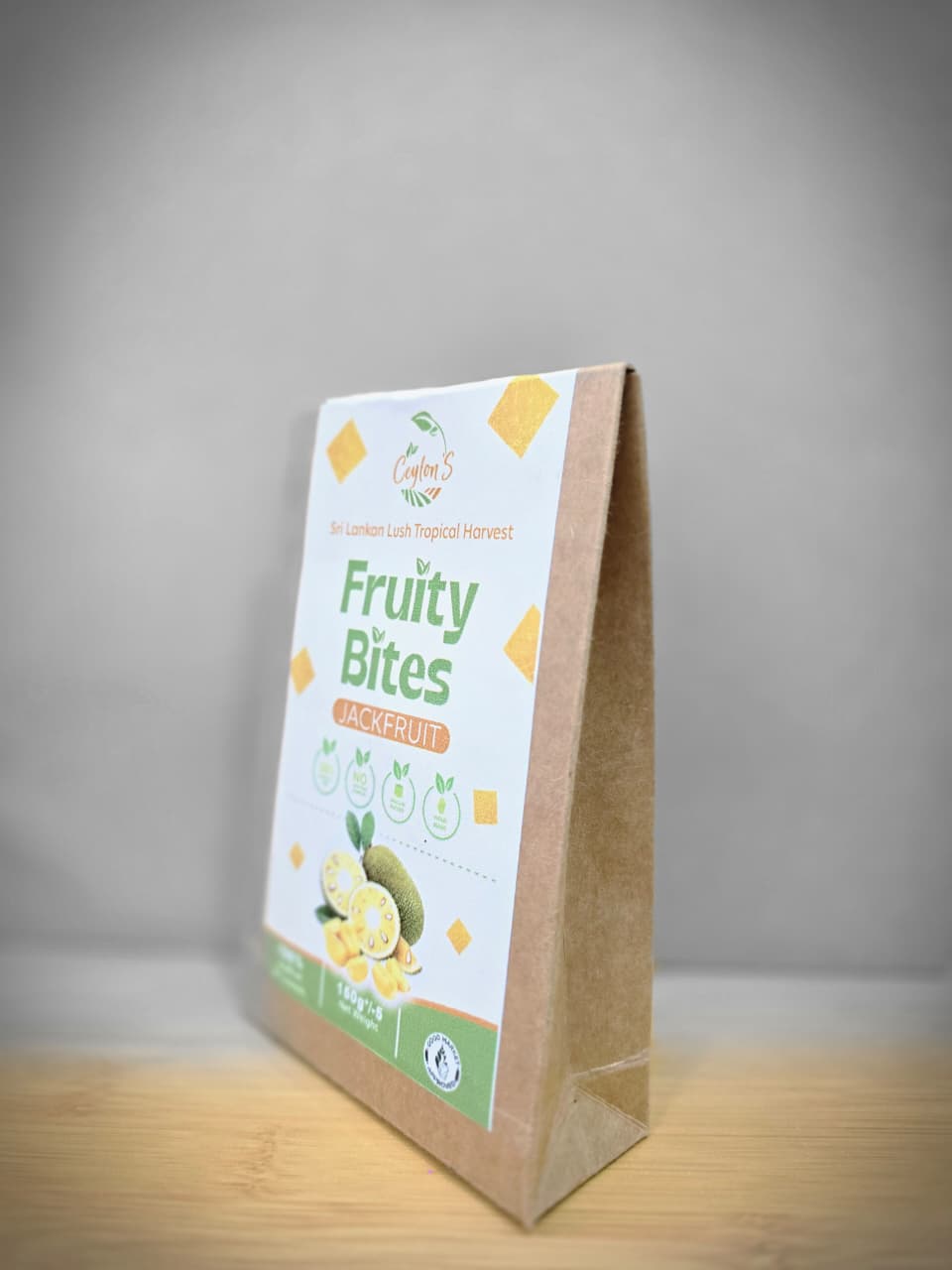 Packaging of Ceylon's Fruity Bites Jackfruit - Side